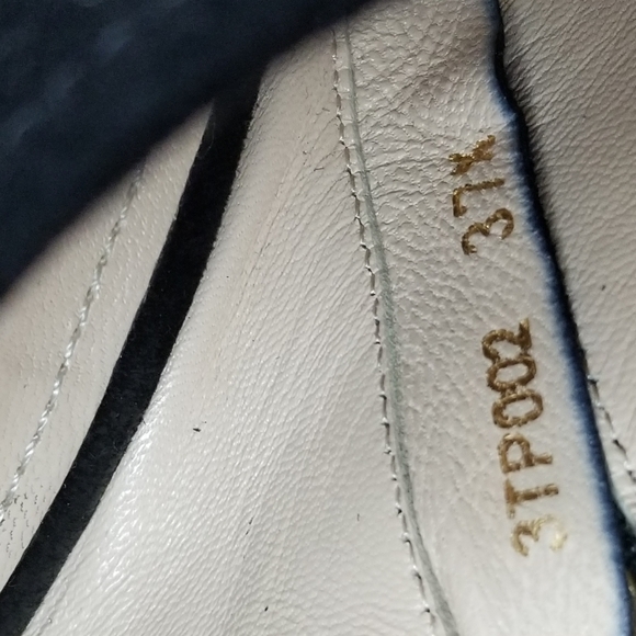 Prada Black Suede Block Heels Ankle Boots 37.5 - Picture 9 of 10